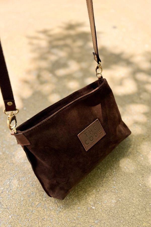 The Code Bolsa a tiracolo Dakota em croute Castanho