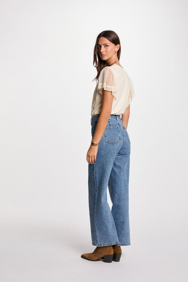 Morgan Camiseta manga corta Marfil