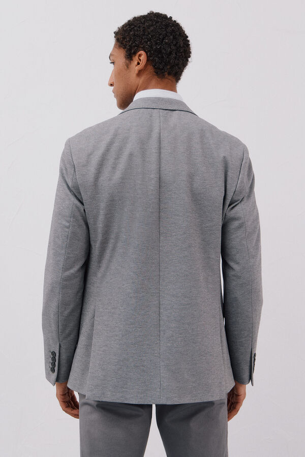 Cortefiel Blazer de malha  Cinzento
