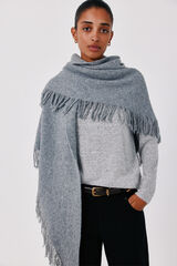 Cortefiel Knit shawl Grey