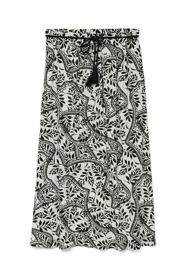 Vero Moda Saia midi estampada Branco