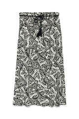 Vero Moda Saia midi estampada Branco