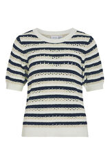 Vila Organic cotton knit top Multicolour
