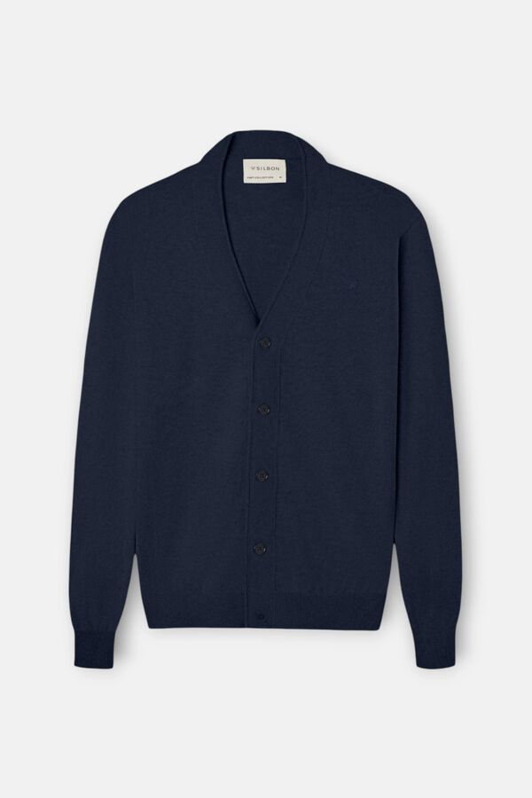 Silbon Classic cardigan Navy