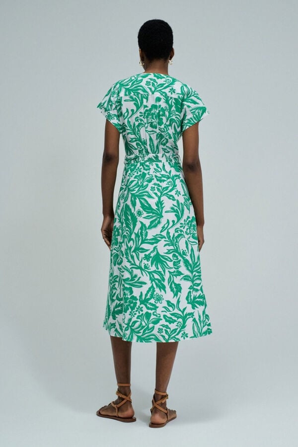 Salsa Jeans Vestido com estampado floral Verde