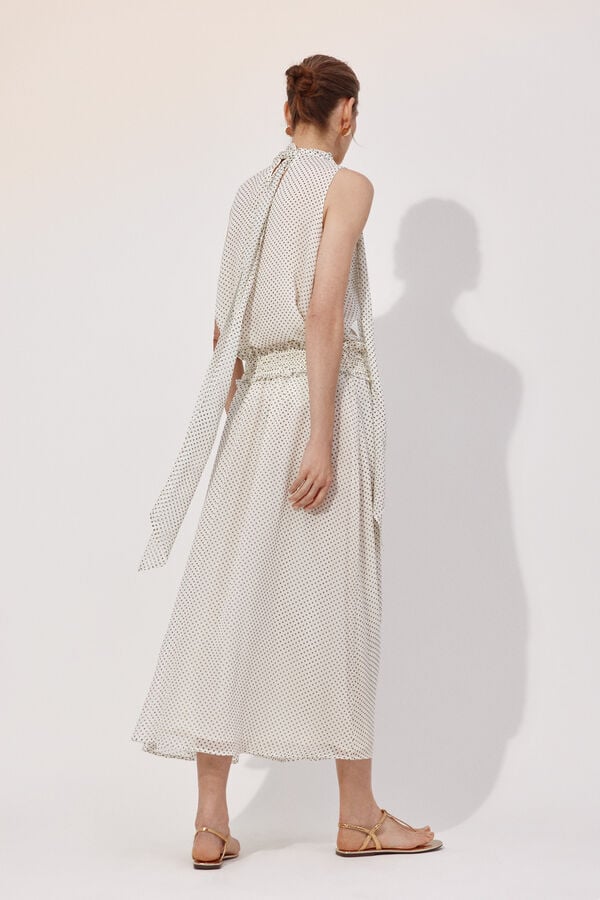 Cortefiel Blusa lunares lazada Estampado blanco