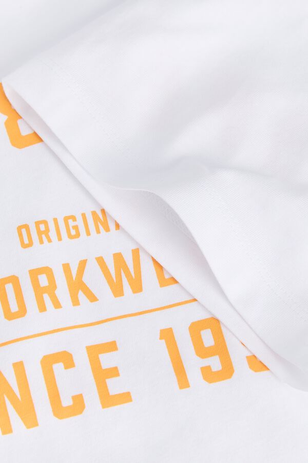 Jack & Jones Print regular fit T-shirt White