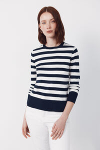 Cortefiel Striped jersey-knit jumper