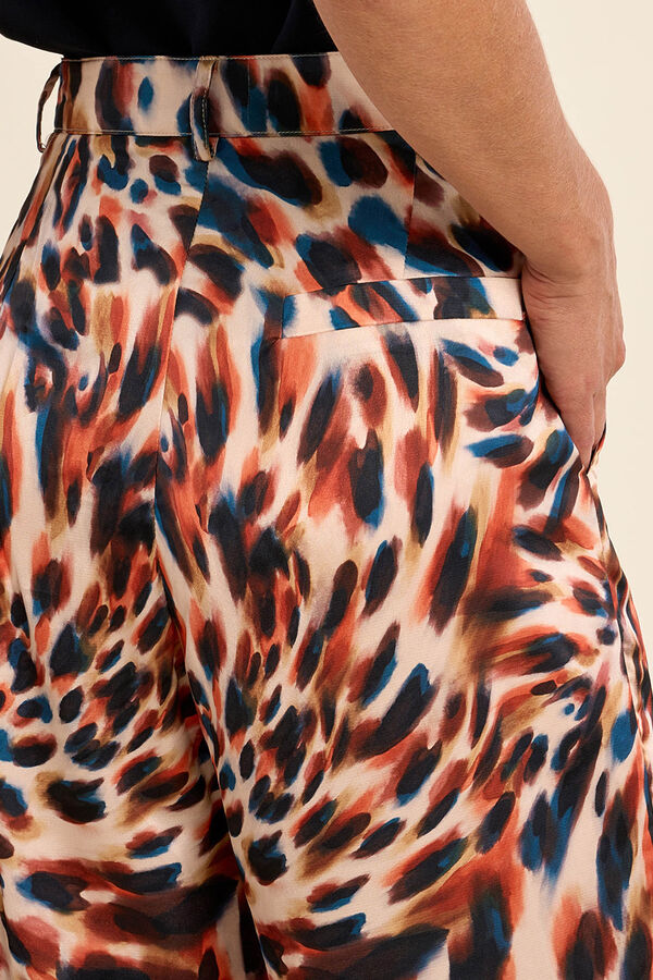 Molly Bracken Cal&ccedil;a de mulher comprida estampada Multicolorido