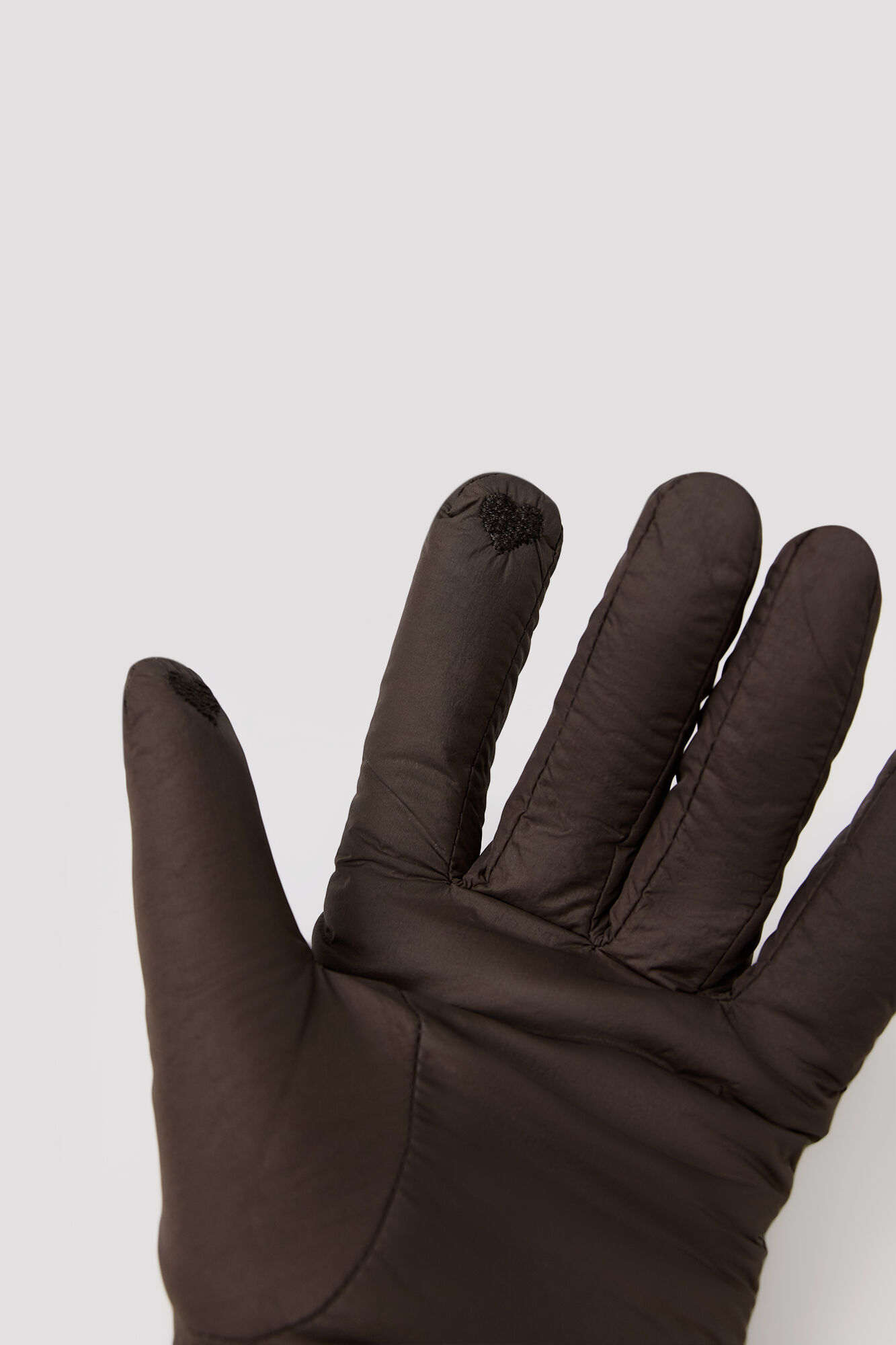 Cortefiel Nylon faux fur effect gloves