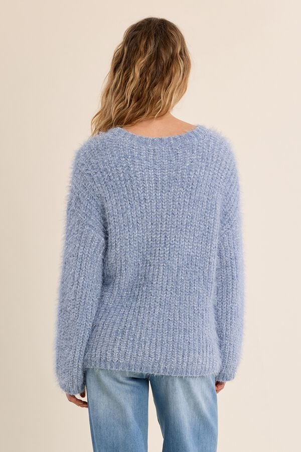 Molly Bracken Camisola de malha de manga comprida Azul