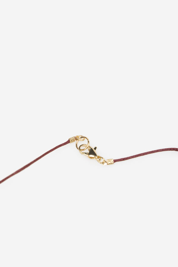 Cortefiel Gold pendant necklace Black