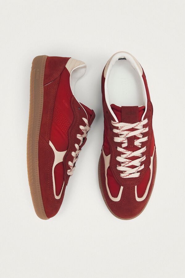 Alohas Zapatillas de piel Tb.490 Rojo