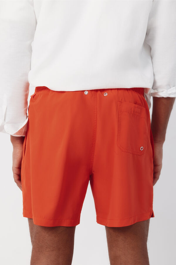 Cortefiel Plain basic swimwear Coral