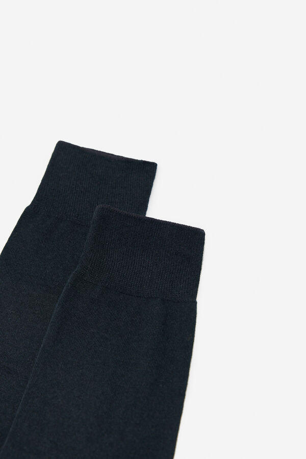 Packs de 2 calcetines negros lisos
