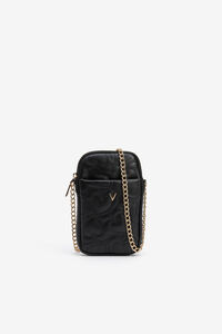 Cortefiel Phone bag with heart motif Black