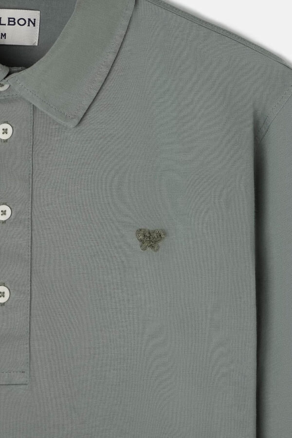 Silbon Camisola polo manga comprida Verde