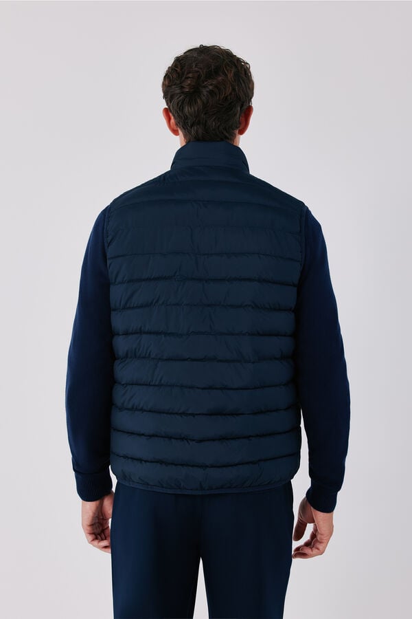 Cortefiel Ultralight puffer gilet Navy