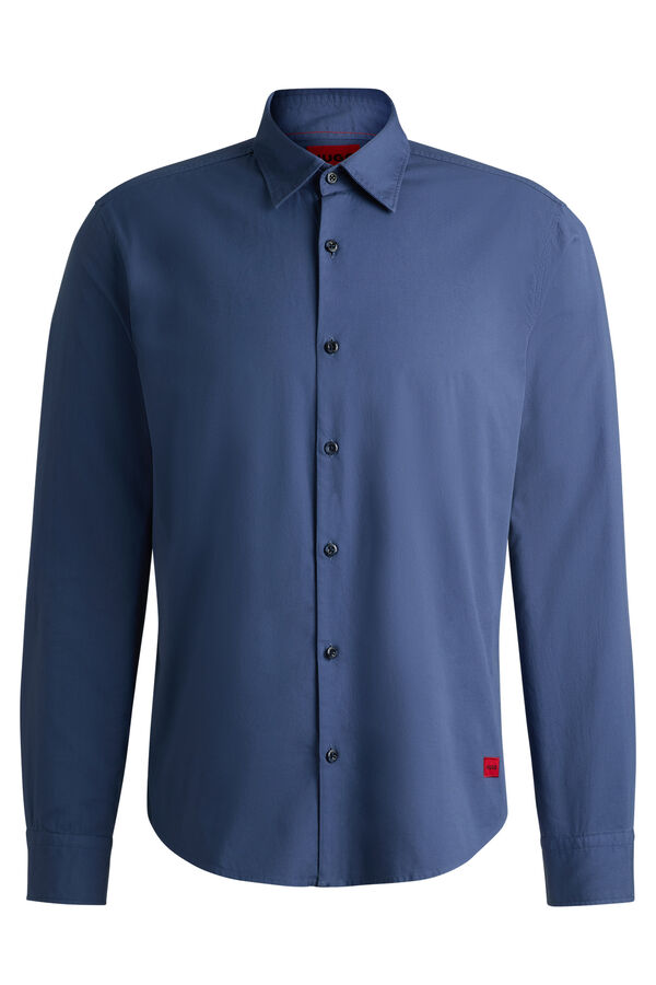 HUGO Camisa de manga comprida Azul
