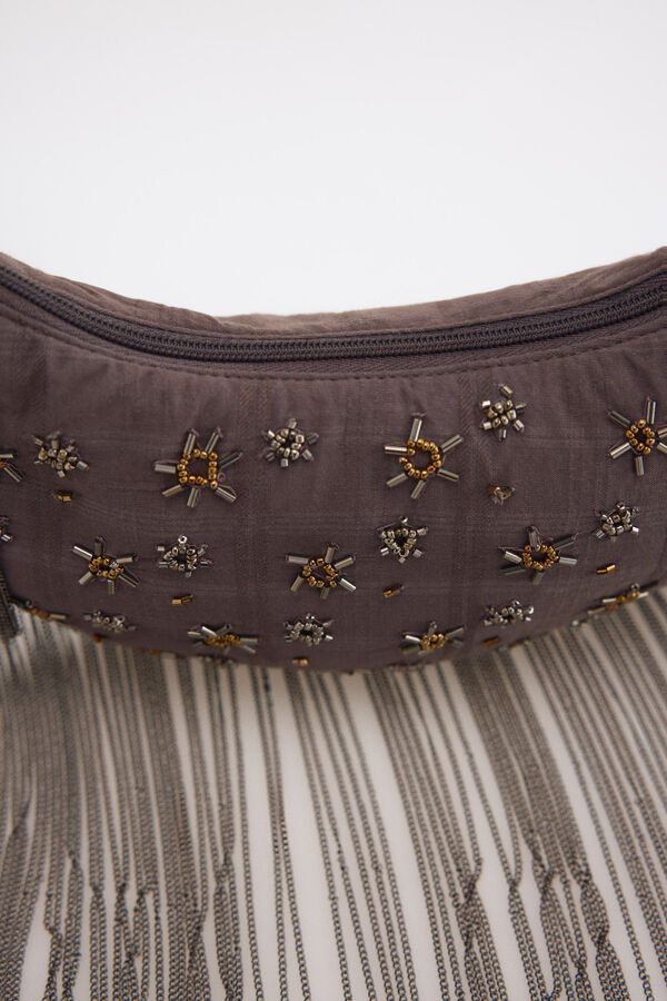 Slowlove BEADS BANANA BAG Gris