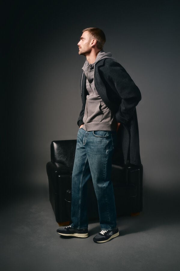 OOTO Sweatshirt com capuz Cinzento