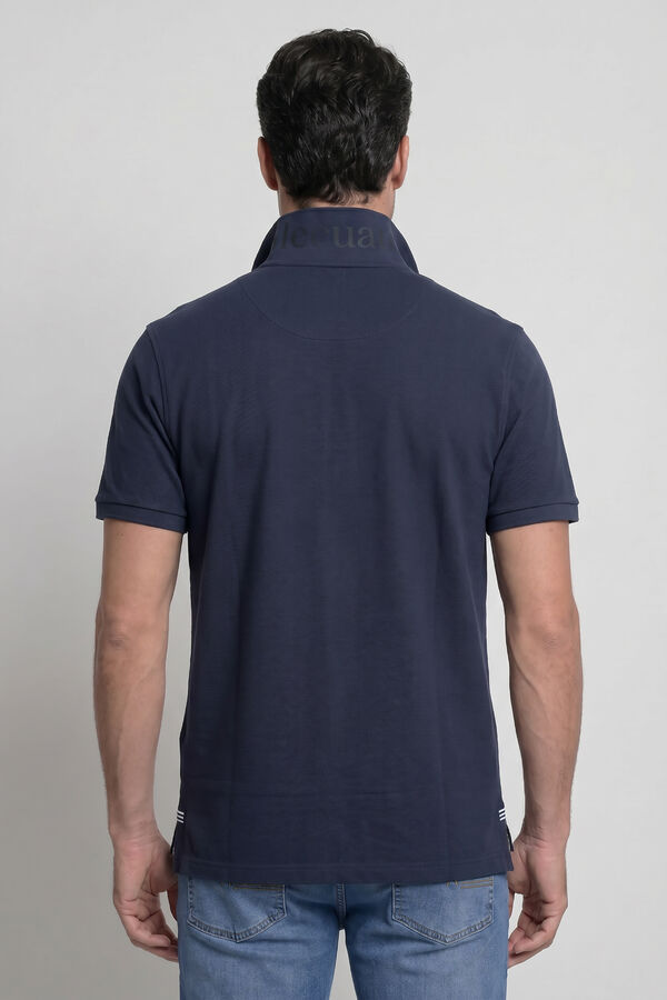 Valecuatro Polo cl&aacute;ssico com logo Preto