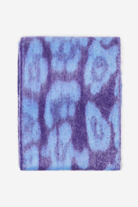 Cortefiel Animal print jacquard scarf Printed blue