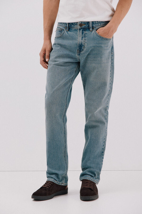 Cortefiel Regular fit jeans Blue