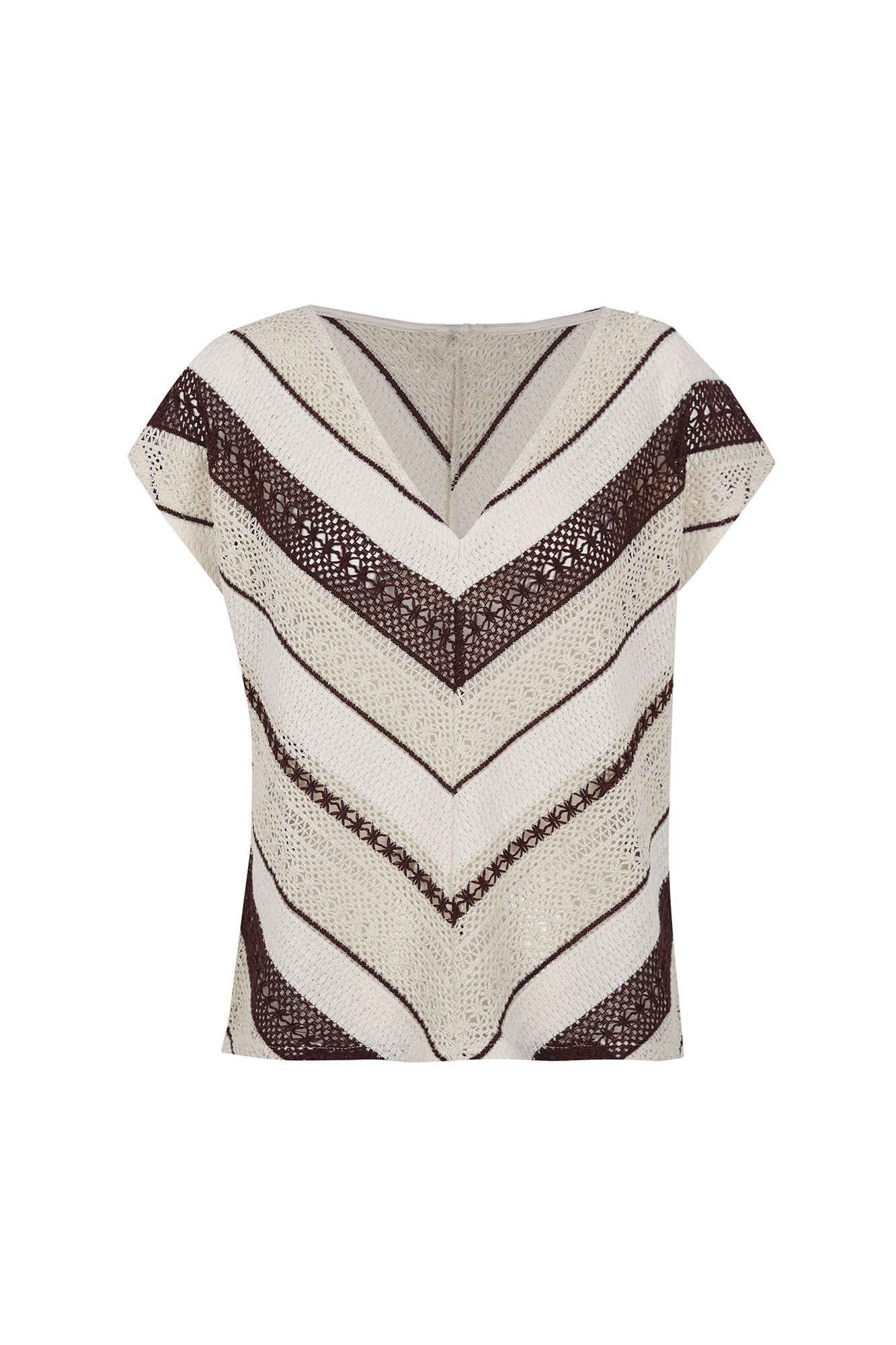 Cortefiel Multicoloured crochet T-shirt