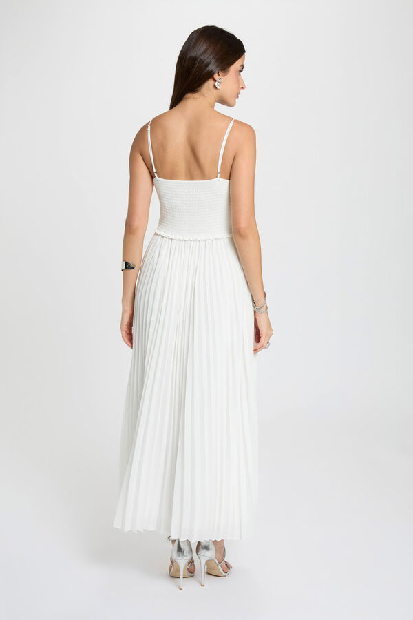 Morgan Vestido comprido de renda Branco