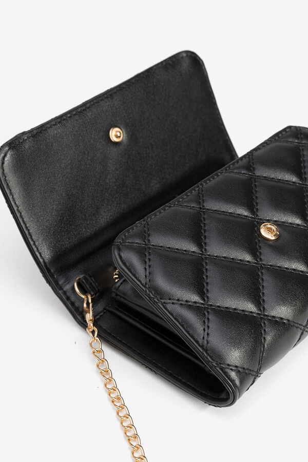 Vilanova Mala de ombro com corrente Preto