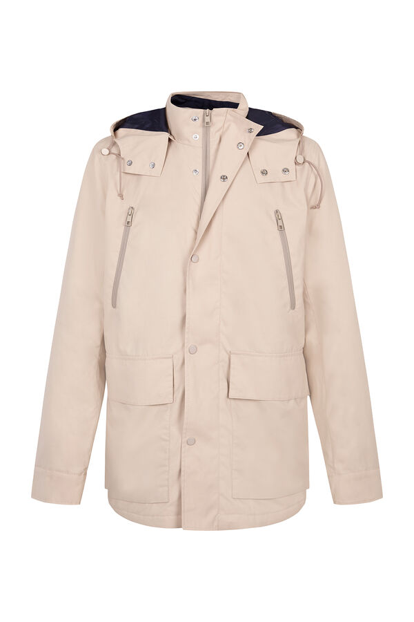Cortefiel Waterproof jacket Beige