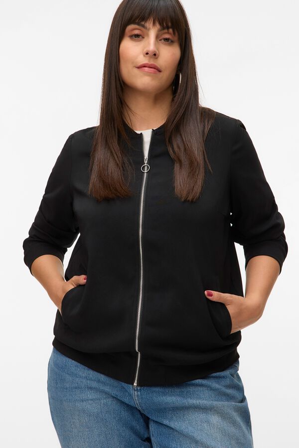 Vero Moda Curve Bomber fluida Preto