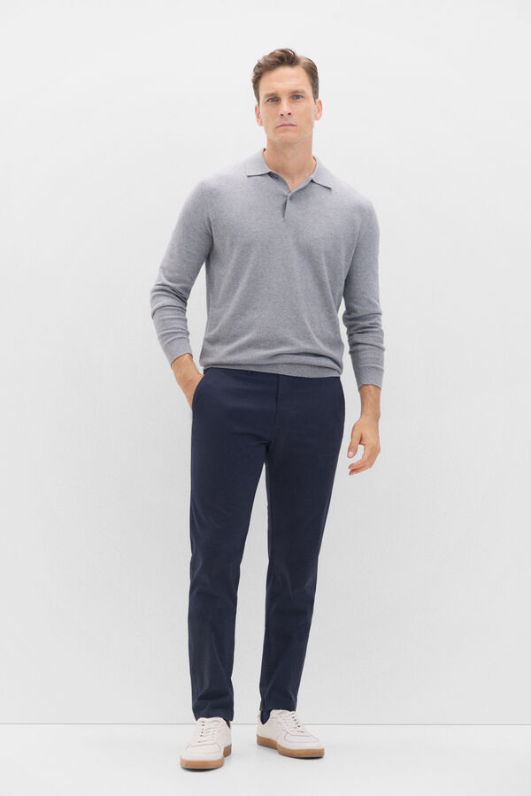 Cortefiel Slim fit chinos Navy