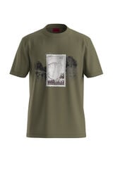 HUGO T-shirt de manga curta Verde