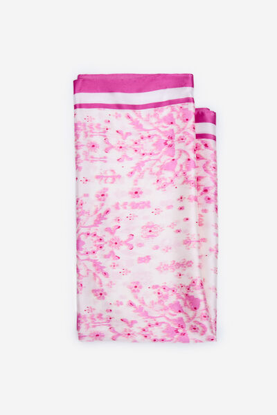 Cortefiel Pink satin scarf Pink