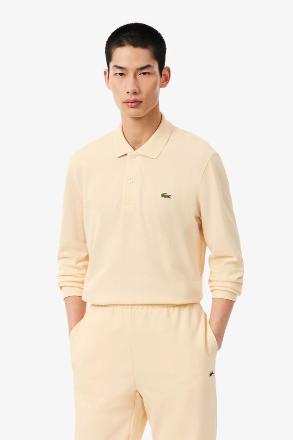 Lacoste Polo piqu&eacute; Tostado