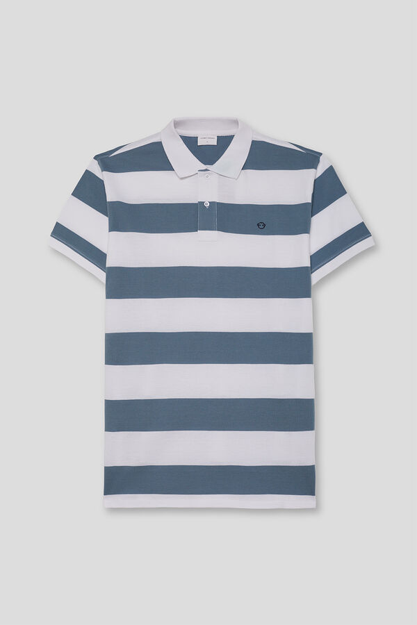 Street Monkey Polo manga curta Azul