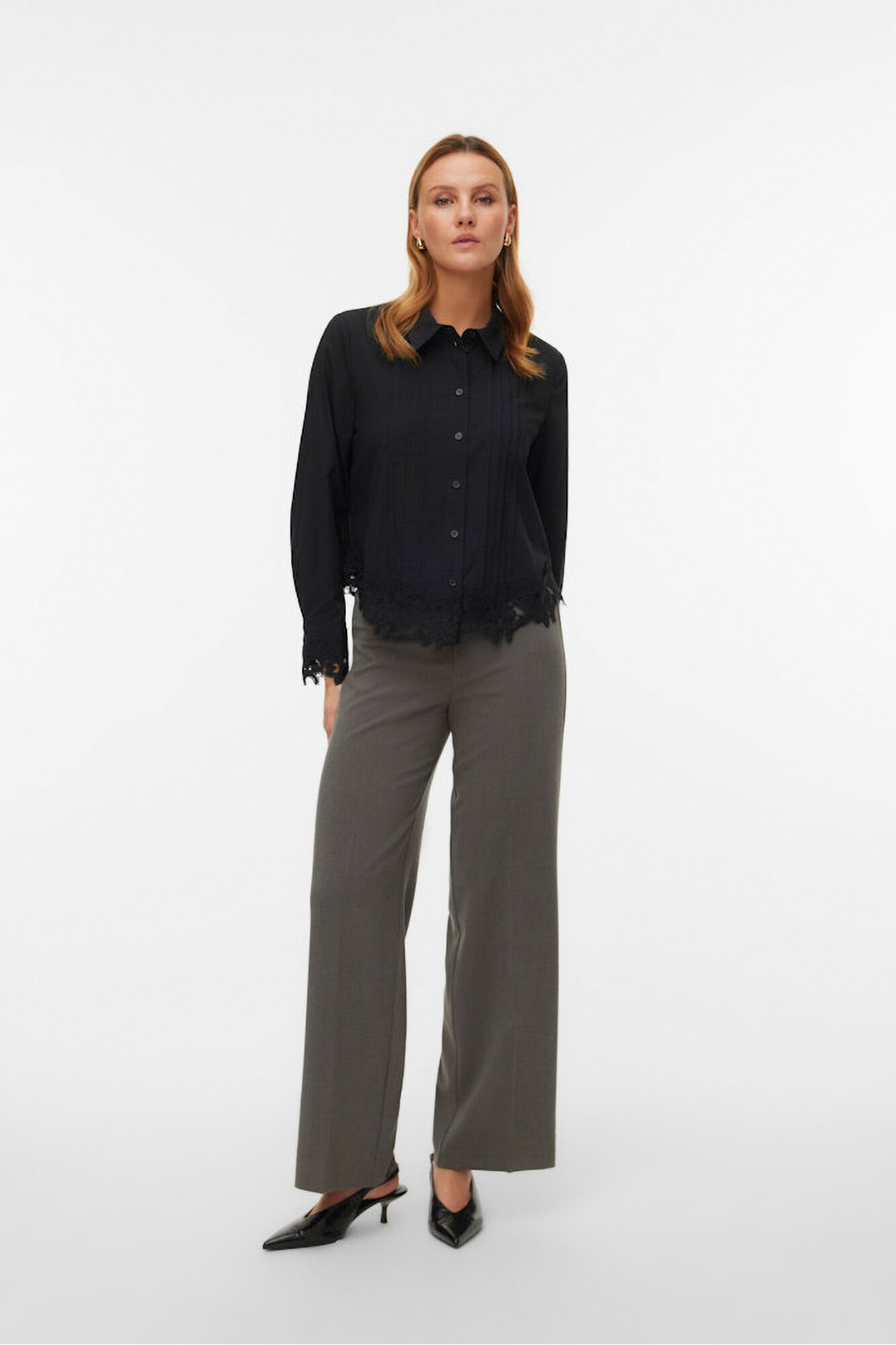 Vero Moda Cal&ccedil;a reta de alfaiataria