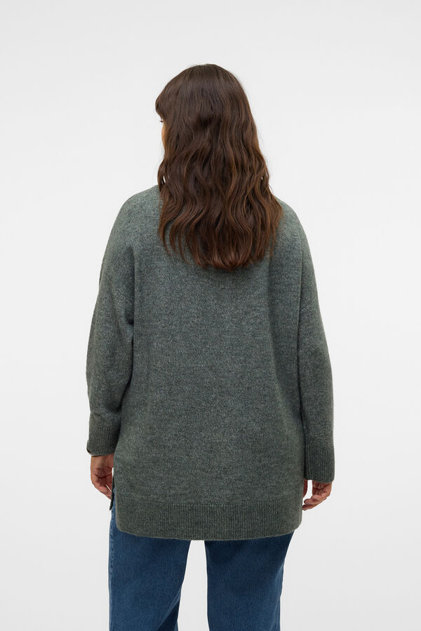 Vero Moda Curve Suéter básico com decote bico size Verde