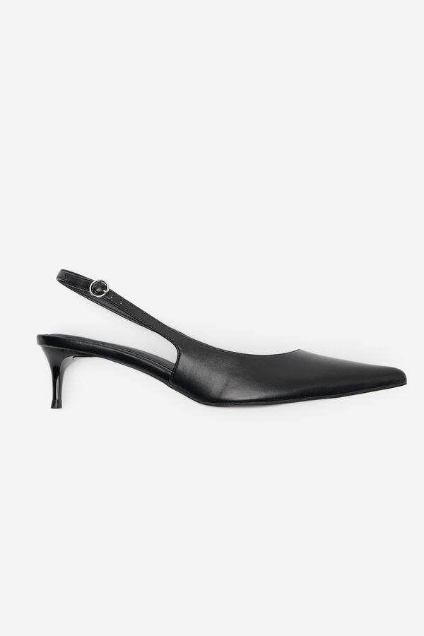 Cortefiel Open-back court shoe Black