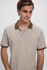 Jack & Jones Pólo de malha de regular fit Castanho