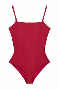 Cortefiel Square neck sculpting swimsuit