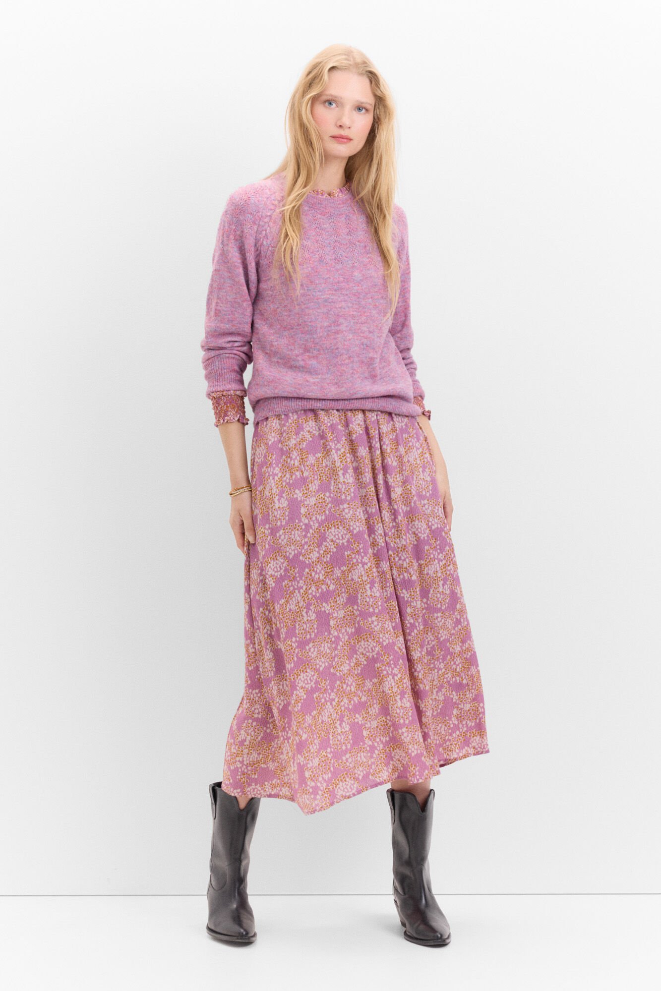 Cortefiel Jersey canesú calados