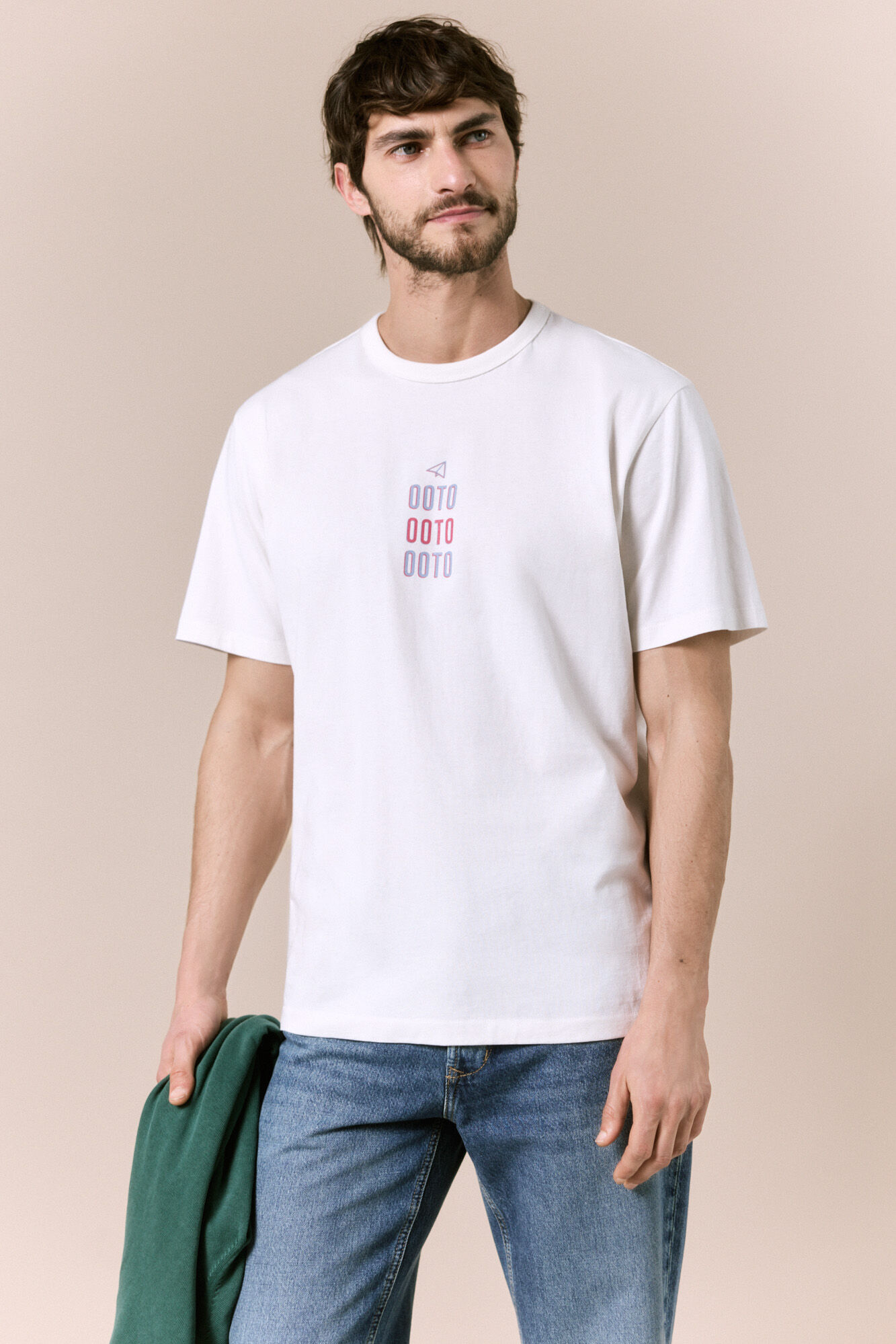 OOTO Washed T-shirt with logo