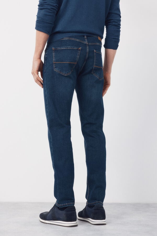 Cortefiel Slim fit jeans Blue