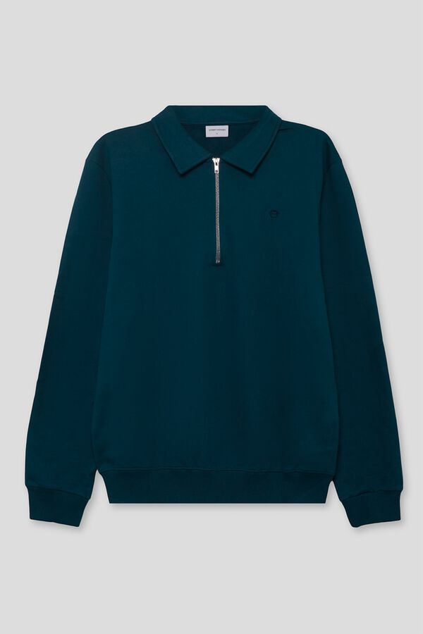Street Monkey Sweatshirt com fecho-&eacute;clair Verde