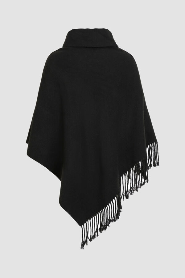 Object Poncho cuello vuelto Negro