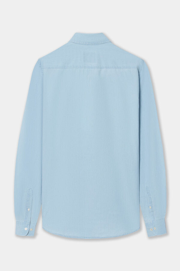 Silbon Camiseta denim esportiva Azul