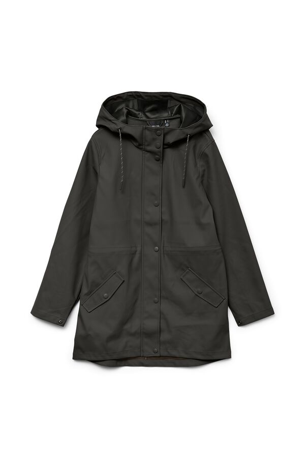 Vero Moda Adjustable hood raincoat Green
